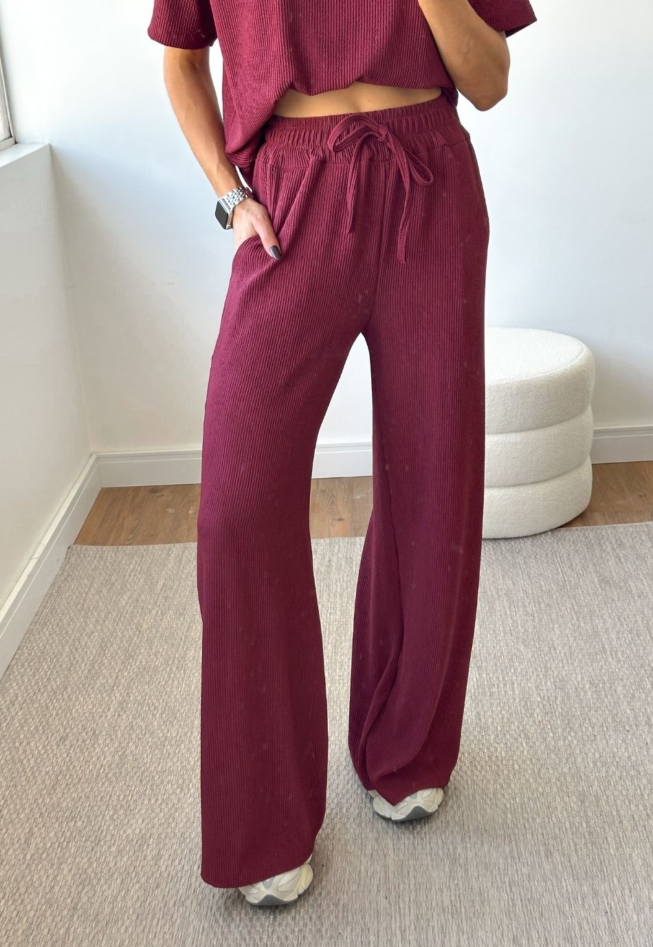CONJUNTO ANARRUGA COMFY CHIC BORDÔ
