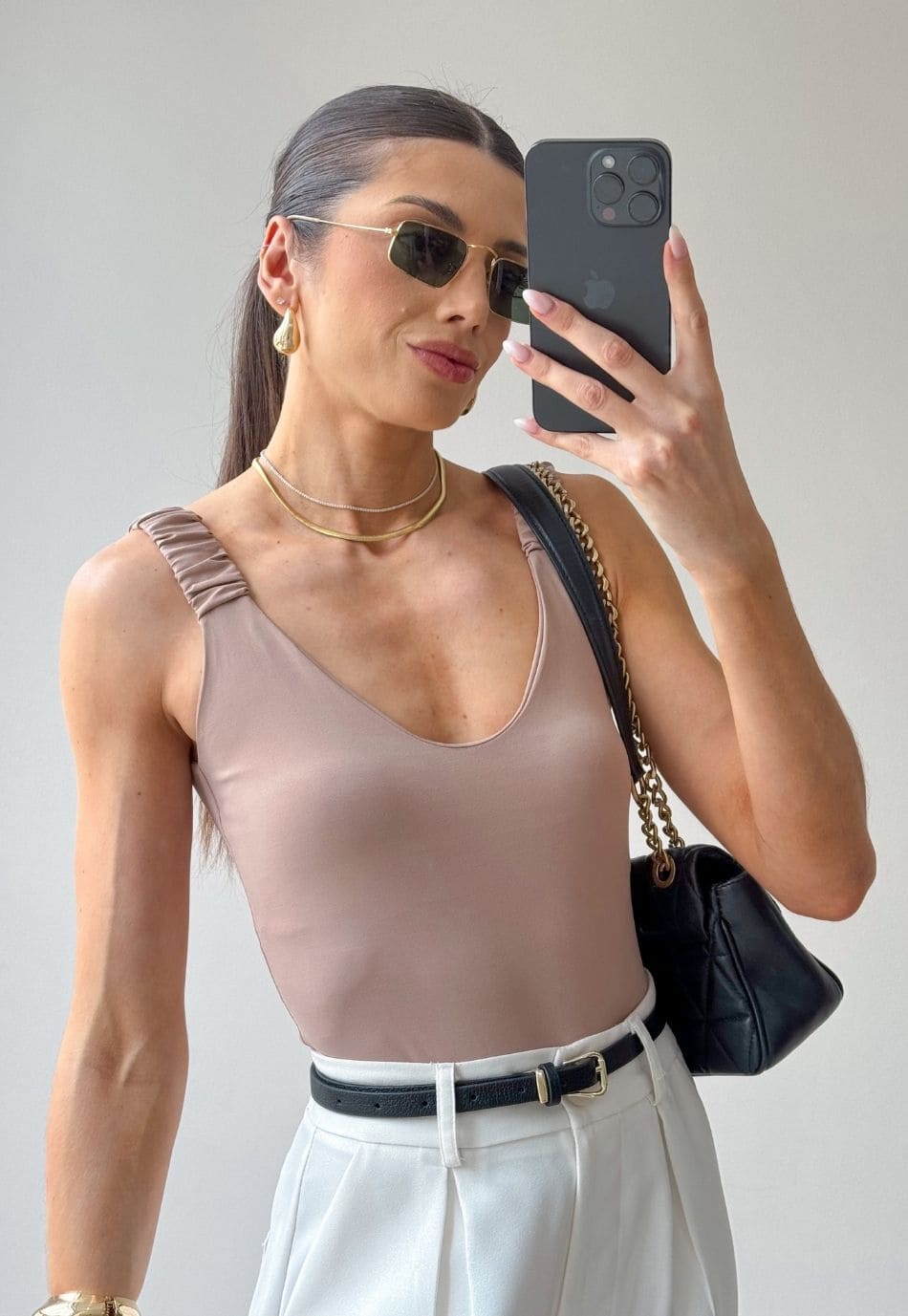 BODY POLIAMIDA FRANZIDO - COMBO 2 PEÇAS